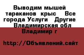 Выводим мышей ,тараканов, крыс. - Все города Услуги » Другие   . Владимирская обл.,Владимир г.